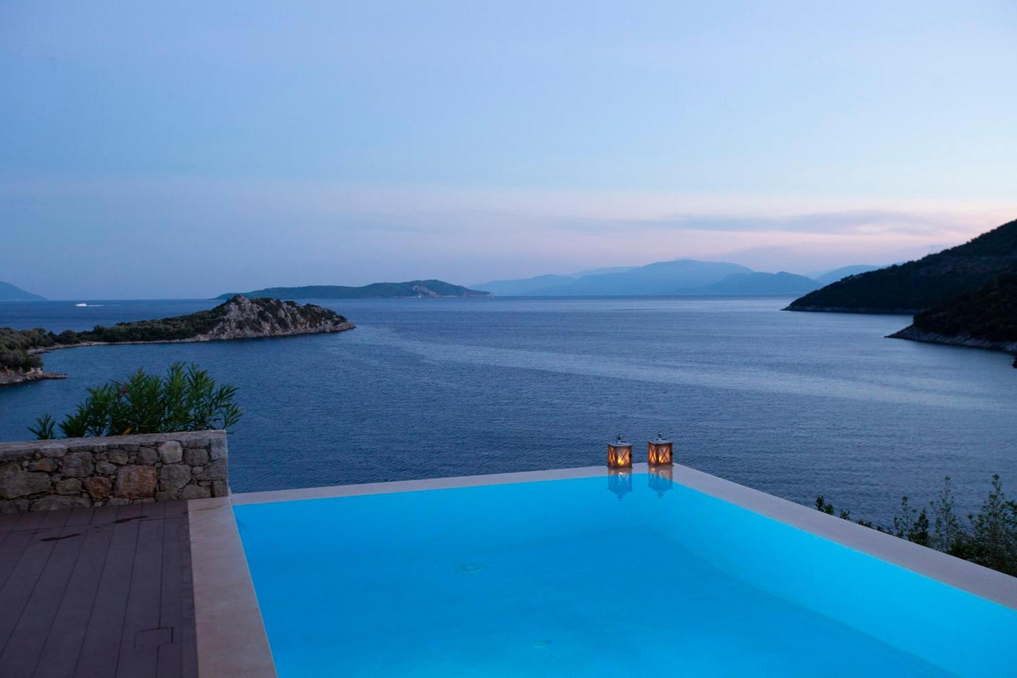 Villa Kalamos - Modern Villa In Sivota Bay With Direct Access To Sea Bagian luar foto