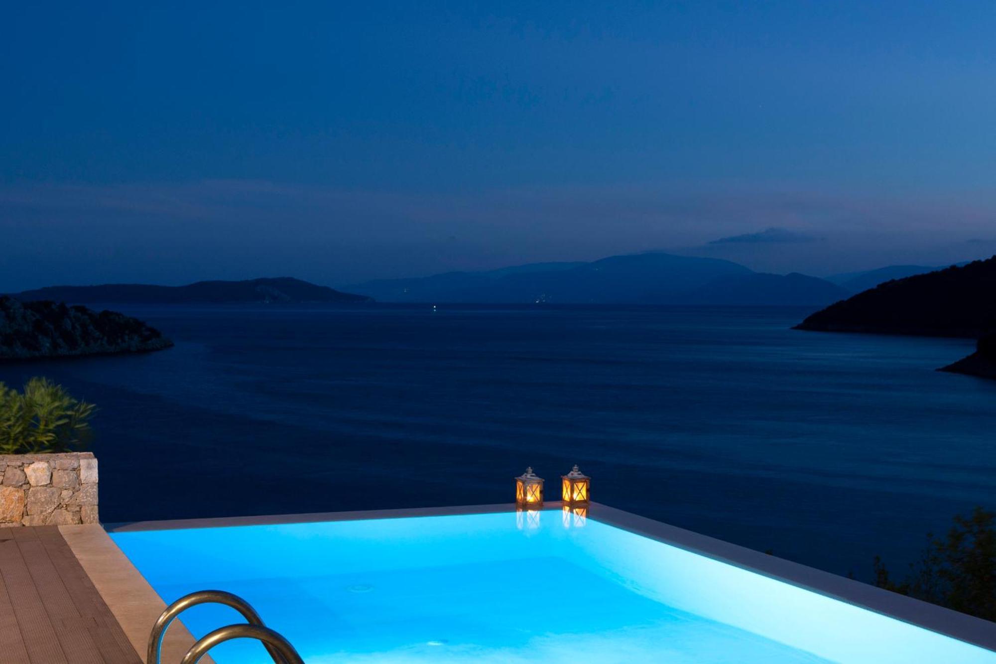 Villa Kalamos - Modern Villa In Sivota Bay With Direct Access To Sea Bagian luar foto