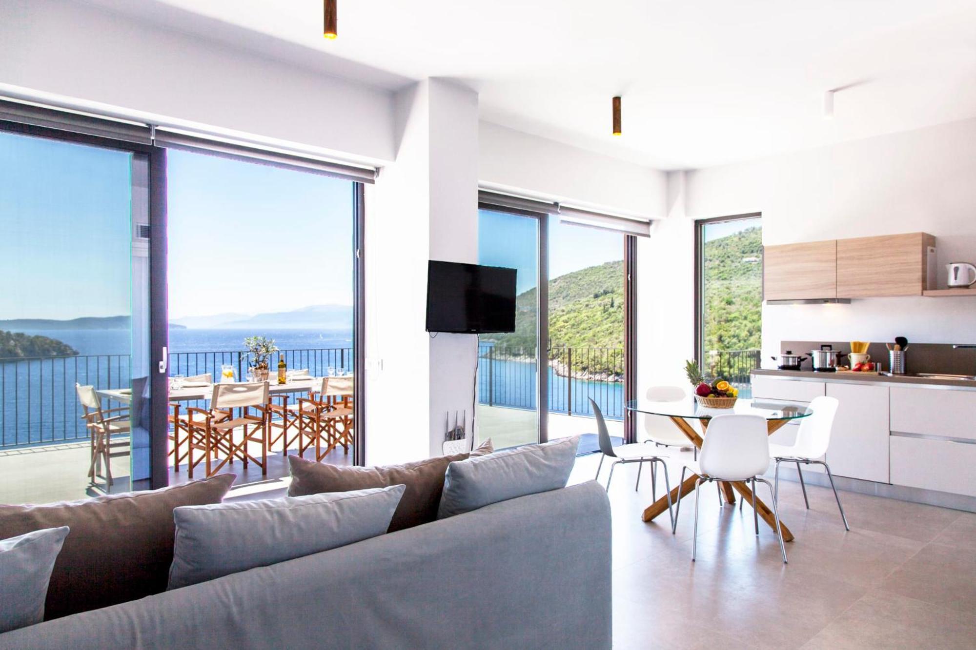 Villa Kalamos - Modern Villa In Sivota Bay With Direct Access To Sea Bagian luar foto