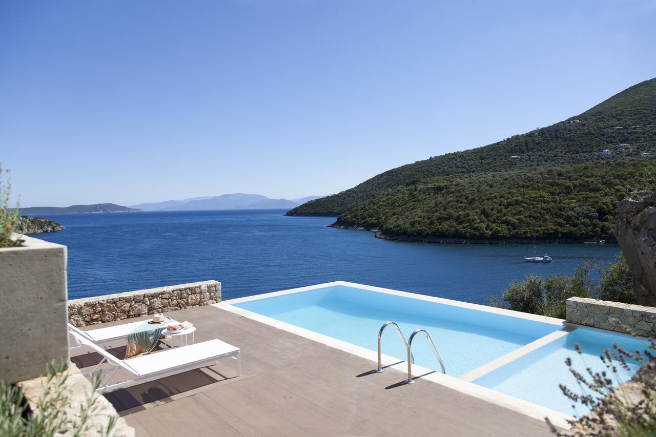 Villa Kalamos - Modern Villa In Sivota Bay With Direct Access To Sea Bagian luar foto